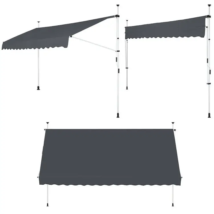 Side Awning RV Residential Balcony Sunshade Canopy Retractable Awning for Balcony