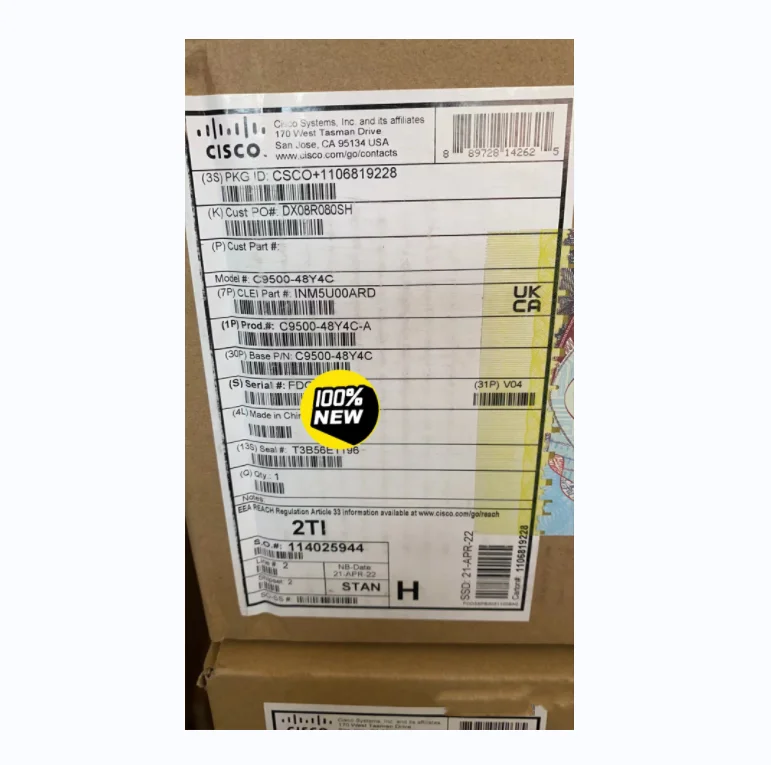 New Factory Sealed C9500 48 Ports Switch C9500-48Y4C-A Cisco Switch