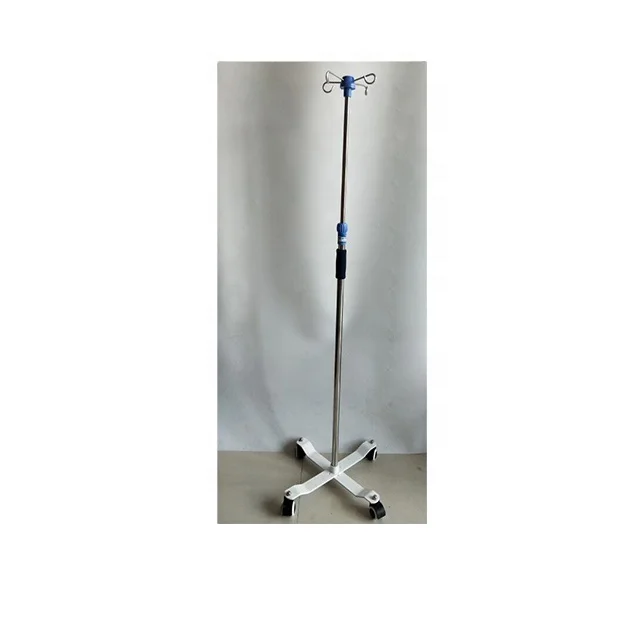 Adjustable Stainless Steel drip stand iv pole for clinic