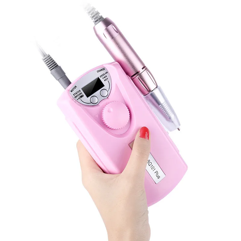Professional Portable Electric mini Drill Rechargeable 35000RPM Nail Drill For Shaping Buffing Removing acrylic nails