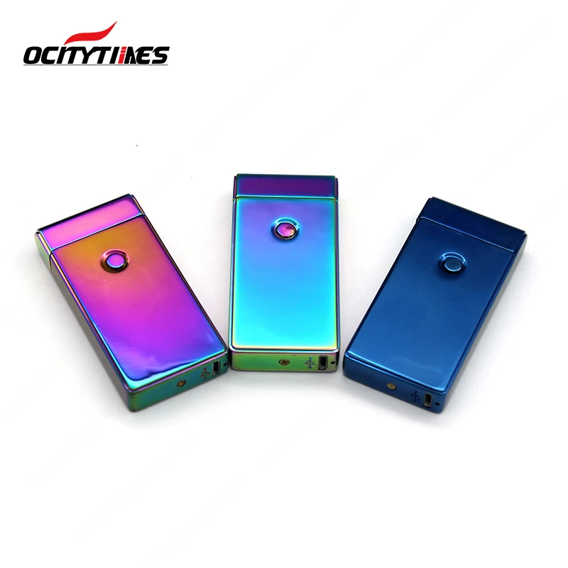 OCITYTIMES USB Electronic Cigarette Lighter Top Quality Safety Flame-less plasma double arc USB Lighter