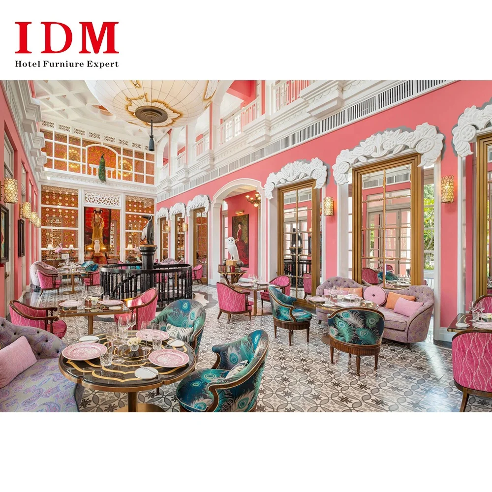 Custom Commercial Hot Chinese India Mexican Japanese Turkish Modern Decoration Dining Table Hotel Restaurant Furniture