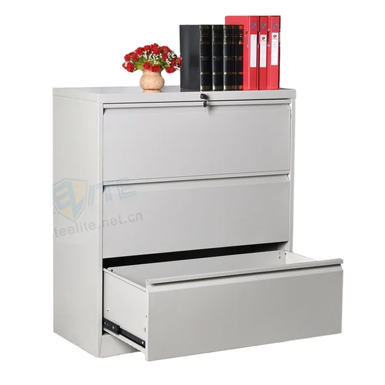 Медицинский шкаф с тремя выдвижными ящиками/металлический медицинский шкаф