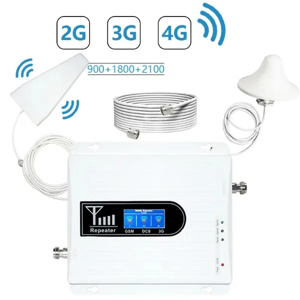 Best price wifi extender 900 1800 2100Mhz 4G Mobile Signal amplifier Lte 2g 3g 4g Network cell phone Booster