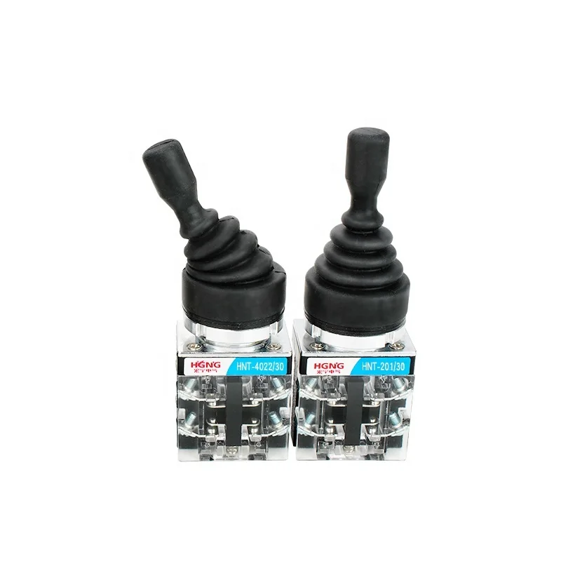 30mm Master Monolever Toggle Joystick Switches 2 Way Position Self Locking Latching Reset Momentary Cross Rocker Switches HNT201