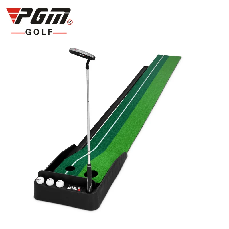 PGM indoor golf putter mat green putting trainer Automatic Ball Return Golf Putting