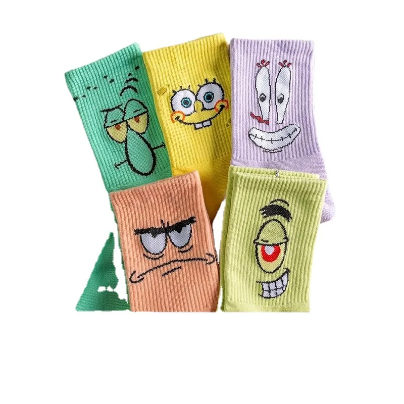 Hot Selling Funny Cute Cartoon Anime Stockings Soft Cotton Hip-hop Skateboard Funky Couples Cartoon Socks