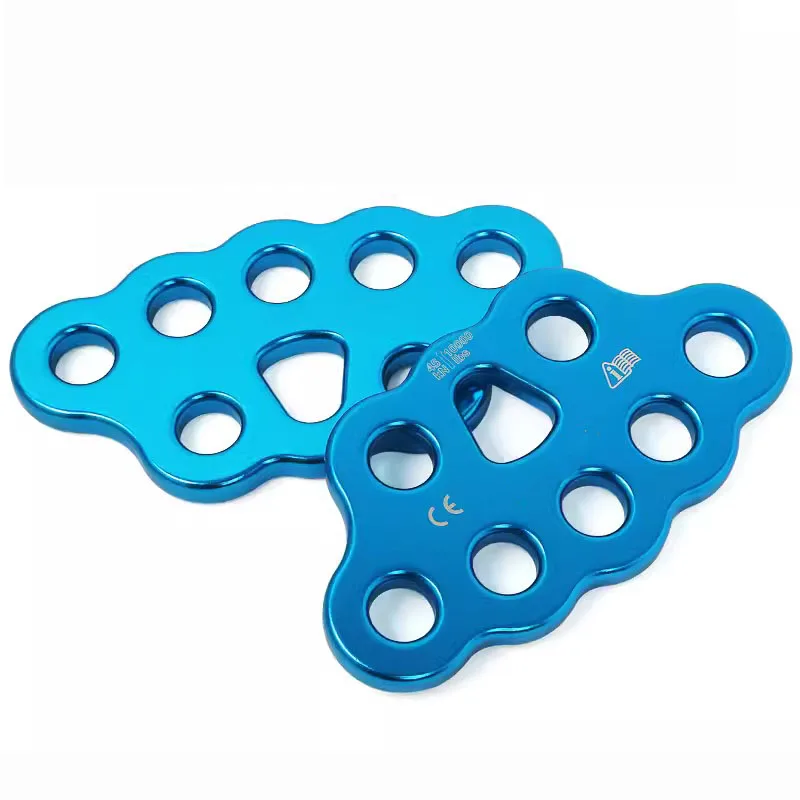 45 KN Outdoor Paw Rigging Plate Multi Anchor Point Connector Climbing Rigging Equipment