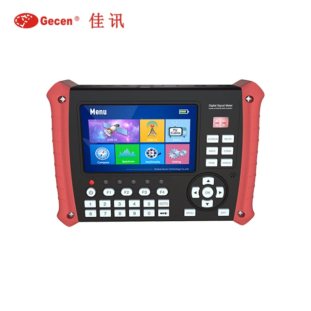 Gecen digital tv satellite finder meter combo DVB-S2 DVB-T2  mpeg-4  sat finder prices