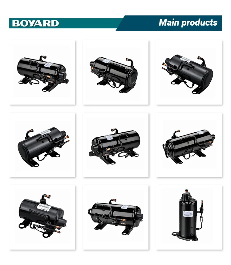 10000 btu DC horizontal vertical compressor battery driven for auto bus ambulance vehicles AC parts accessories