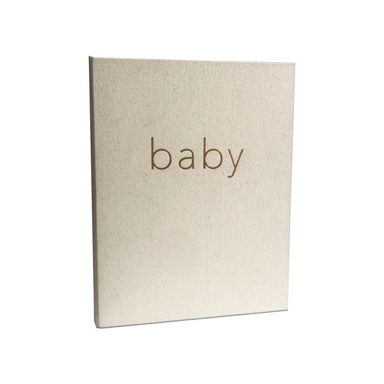 custom printing 1 years baby memory book with fabric cover