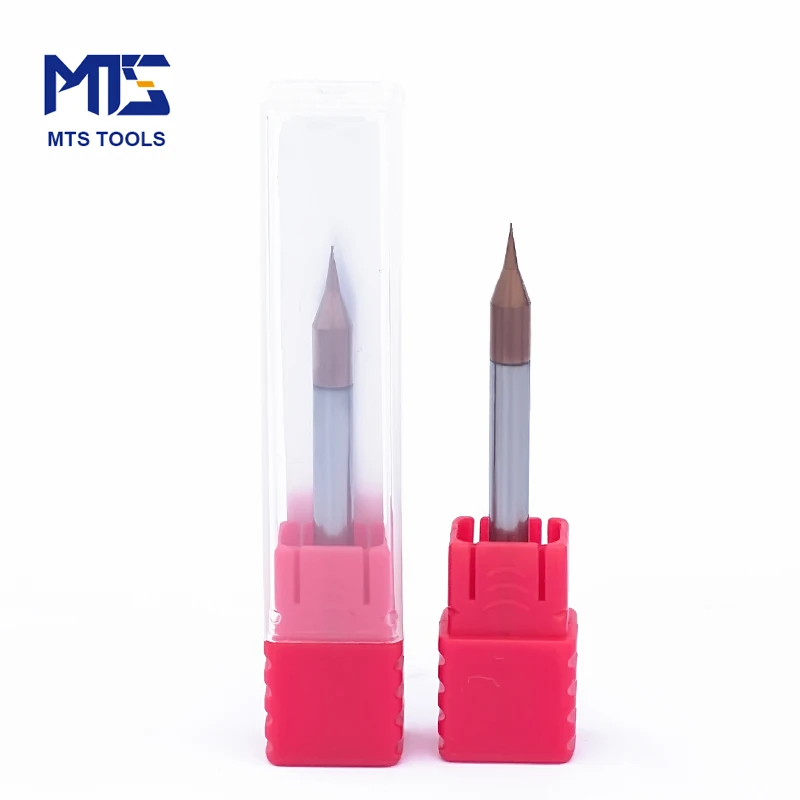 MTS HRC55 0.5mm micro diameter soild carbide milling cutting tool Micro grain square end mill
