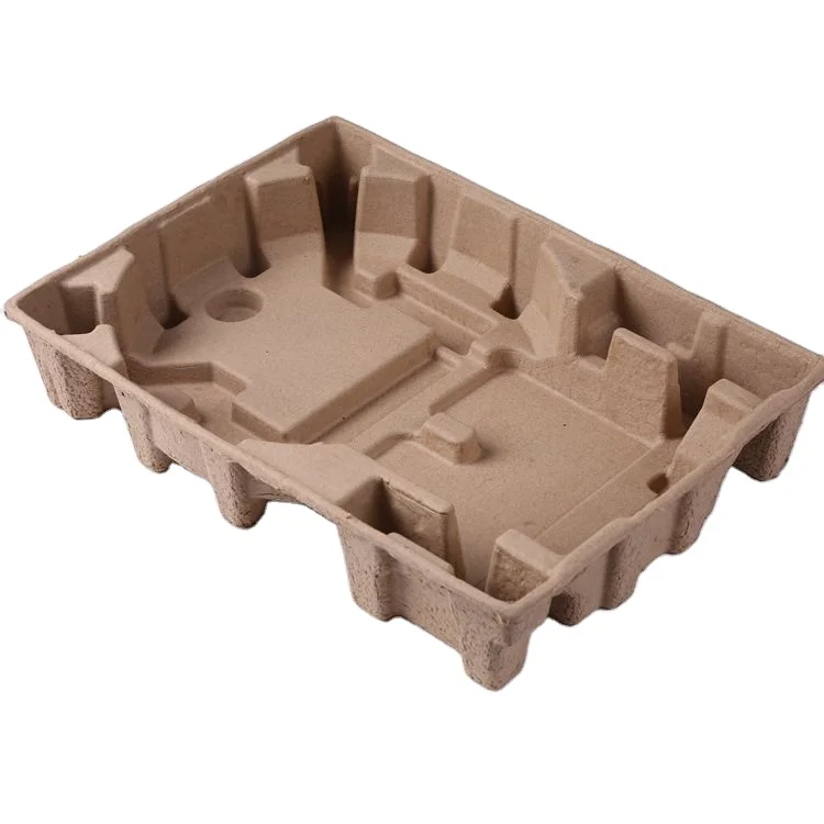 Customized Bio degradable Recycled Paper Pulp Molded Packaging Insert