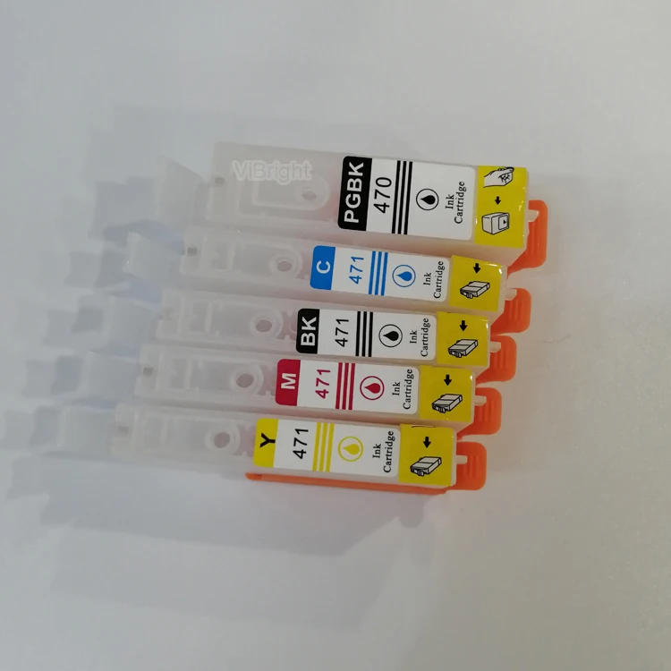 PGI470 471Refillable Ink Cartridge For Canon MG6840/ MG5740 Printer with ARC Auto Reset chip  ink cartridge wholesale
