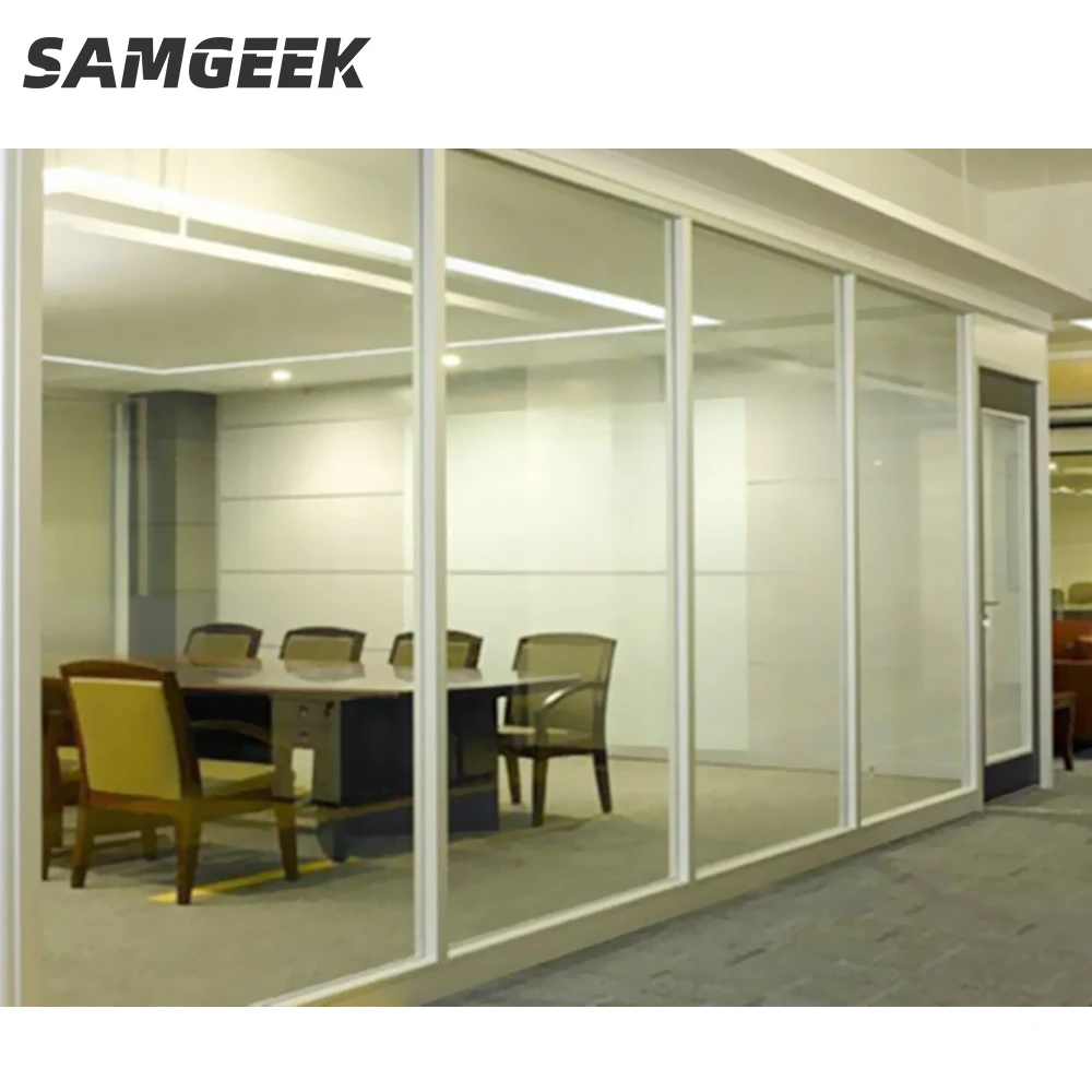 Premium Quality Modern Design Glass Wall Mobile Partition with Acoustic Certified Doors Office Furniture for Hall Application