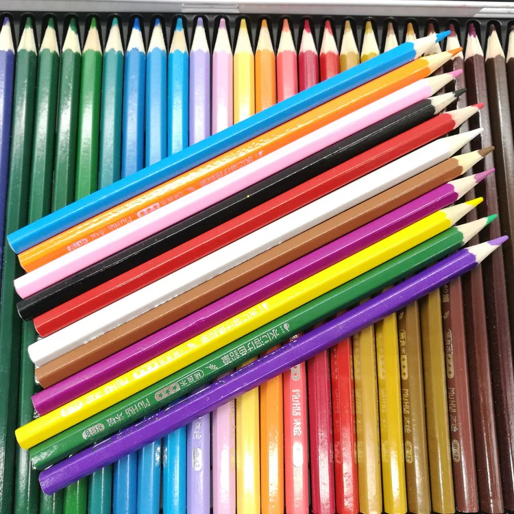 Economic 12 color pencil art artist school students supply wood pencils set kids boxes of colored pencils