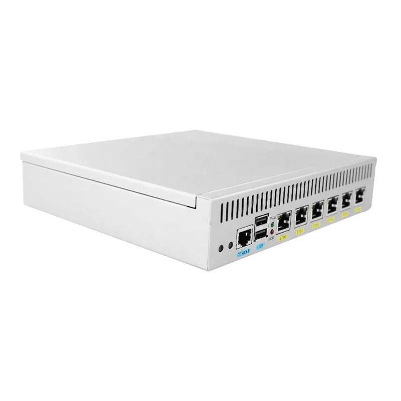 I5 6200U Mini PC 6 LAN Server Industrial Computer Network Security Appliance Ubuntu Unix OpenBSD Firewall Pfsense mikrotik SDWAN