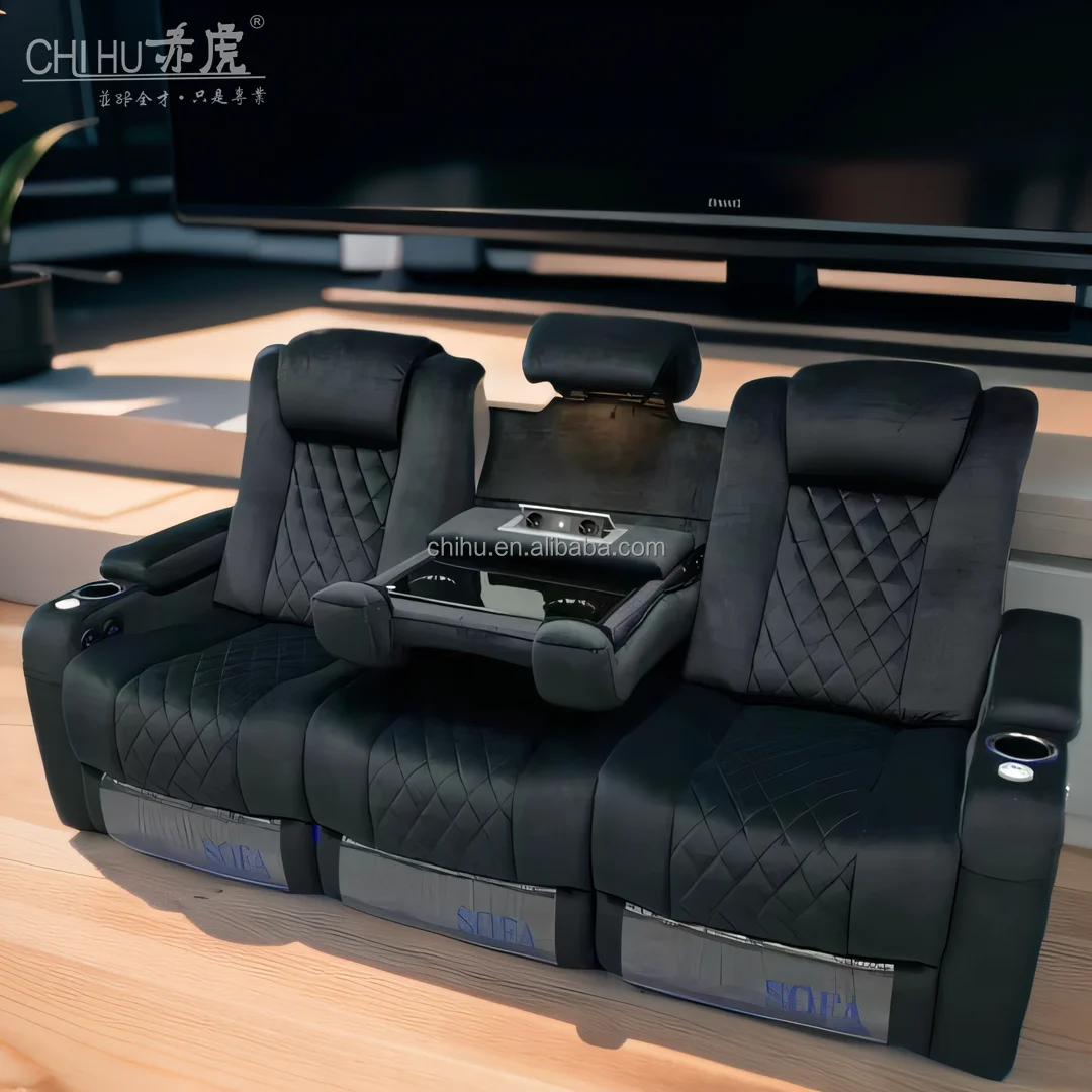 mini 4g wireless wifi camera cinema couch power rocking recliner Lounger Chairs  Home Theater Seating Movie Theatre Seats