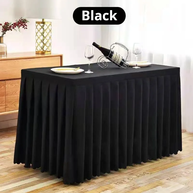 Elegant Pleated Skirt for Exhibitions and Events High Quality Tablecloth for Banquets and Conferences