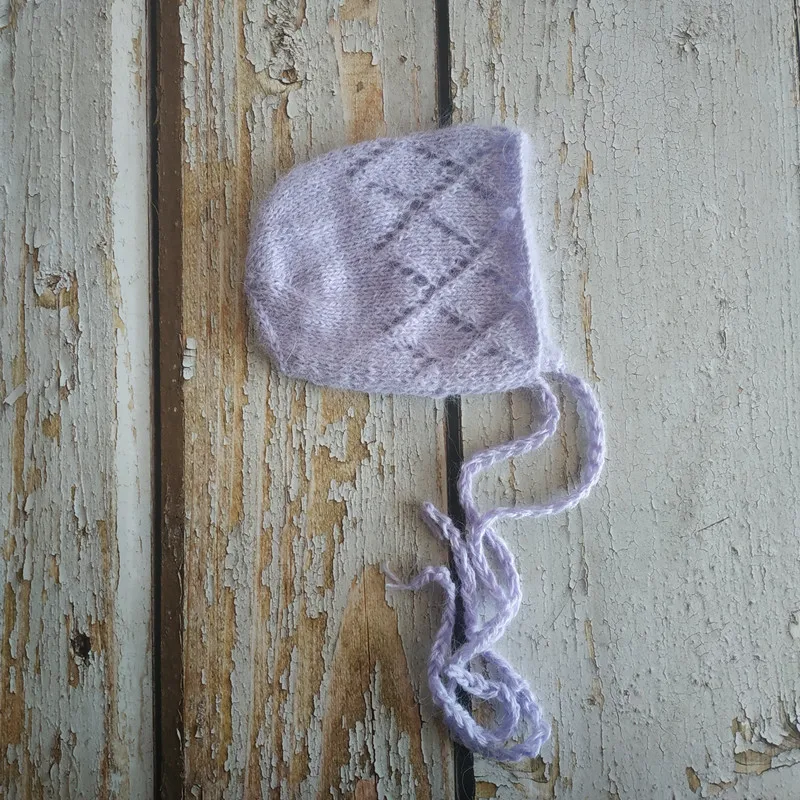 
Newborn bonnet photography props baby diamond hat photography props 