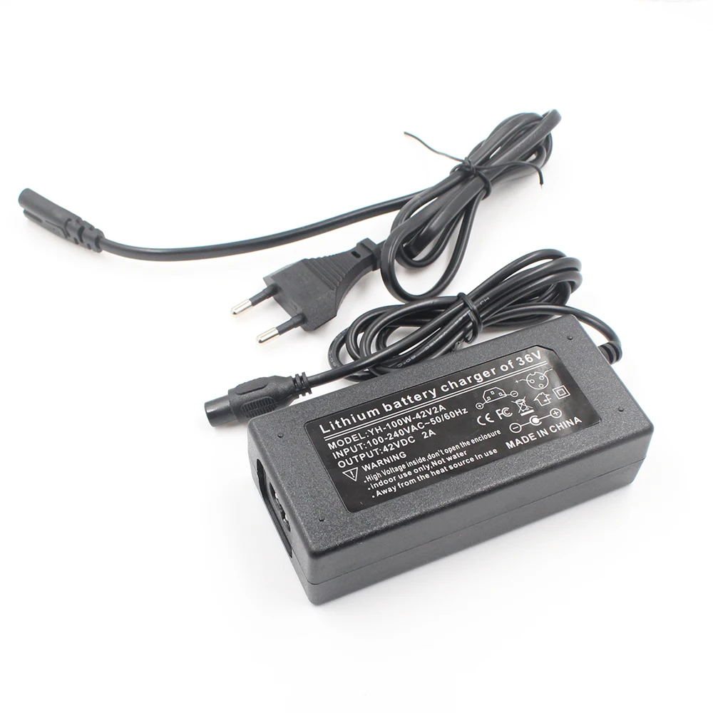 High quality 42V 2A electric scooter battery charger for two wheels self balancing hoverboard