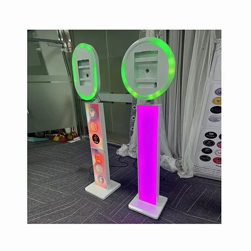 2024 High Quality 12.9 Inch iPad Pro Photo Booth RGB 360 Degree LED Lighting Backgrounds Compatible with SLR Cameras Smartphones