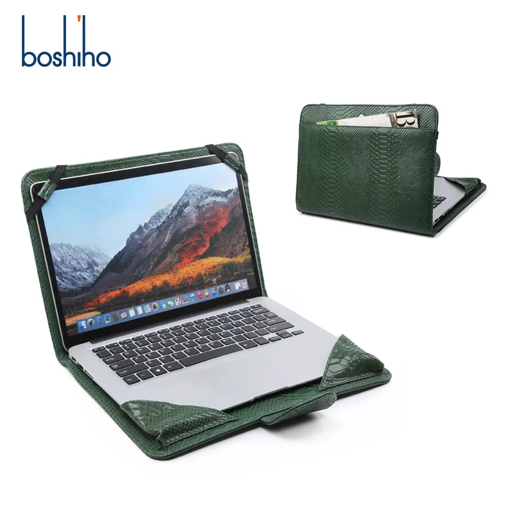 Hot selling Crocodile Pattern Laptop Bag 13 inch Laptop Scratch-resistant Protective Case Custom Laptop Messenger