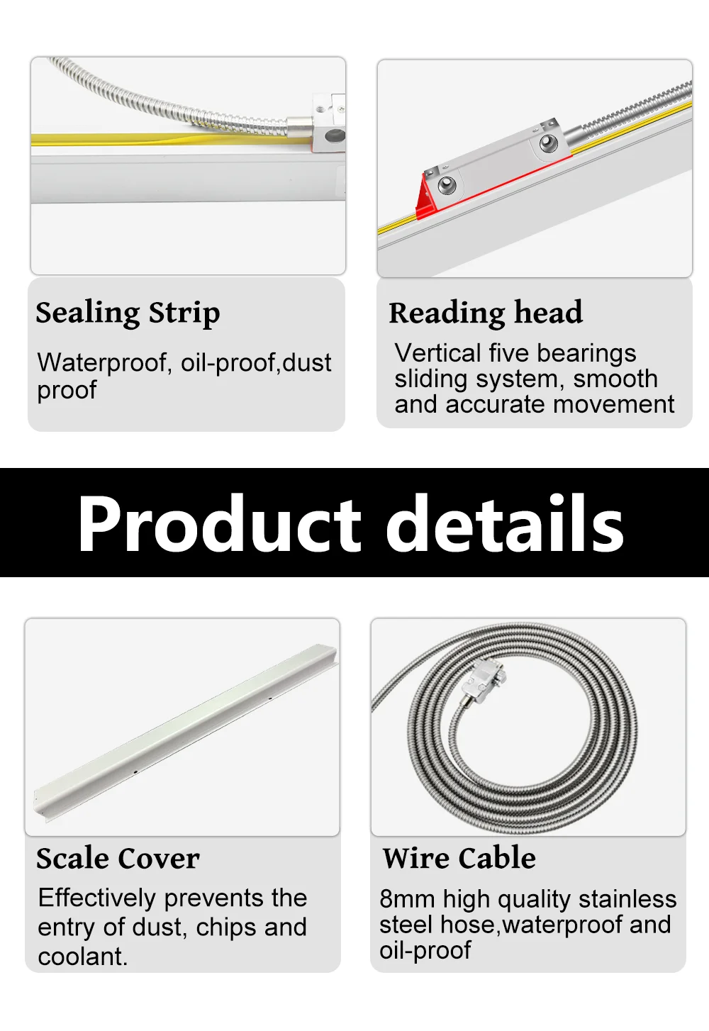 Ditron digital readout linear scale with 3 Axis Digital Readout Dro 50-3000mm Kit for Lathe Machine /Milling Machine