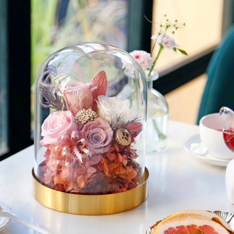 Every Love Only Infinite Rose Scented Eternal Flowers Real Natural Preserved Roses in glass dome Perfect Christmas gifts