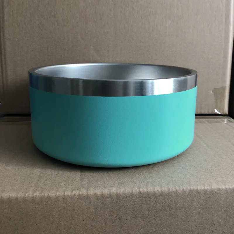 32oz 64oz Double Wall Non-Slip Stainless Steel Pet Dog Food Feeder Water Bowl for Medium Large Pets Custom Dog bowls