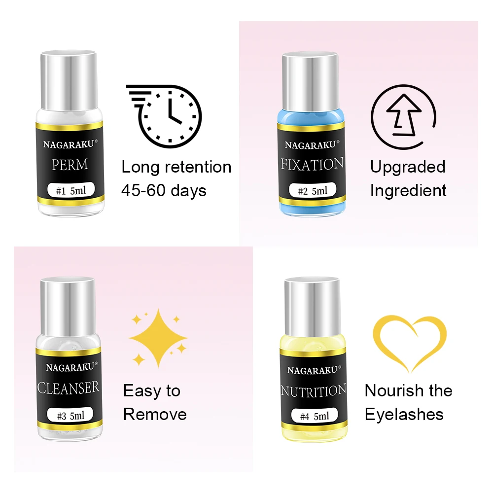  NAGARAKU Lash Lift Adhesive Lifting Eyelash Extensions Curling Brow Perming Lamination Kit