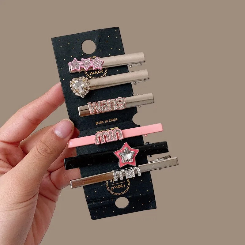 YANYE Clip Set Y2K Sweet Cool Dopamine Girl Millennial Style Luxury Brand Letter Set Hair Accessories Hairpin Hair Clip