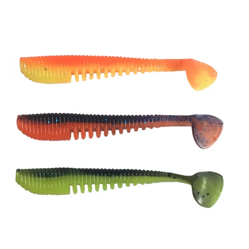 Мягкая рыболовная приманка SAF shad из экологически чистого материала ТПЭ ПВХ 3d изготовленная на заказ Искусственные пластиковые