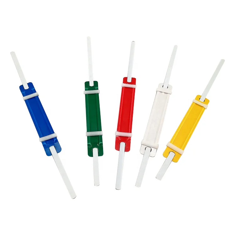 Good Selling Colorful 2-Hole Plastic Paper Fasteners,  Plastic Document File Fastener, Binder Clips Paper