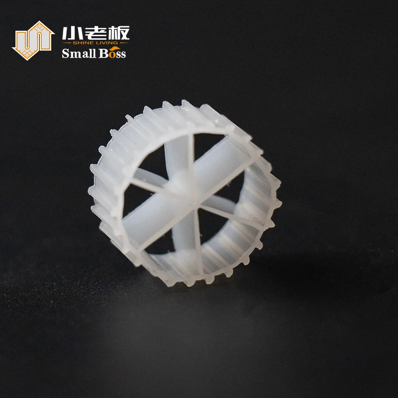 Pond Bio Filter Media MBBR Water Treatment Biological Filtration Hdpe 16*10mm High Surface Area For RAS BIO Balls Filter Media