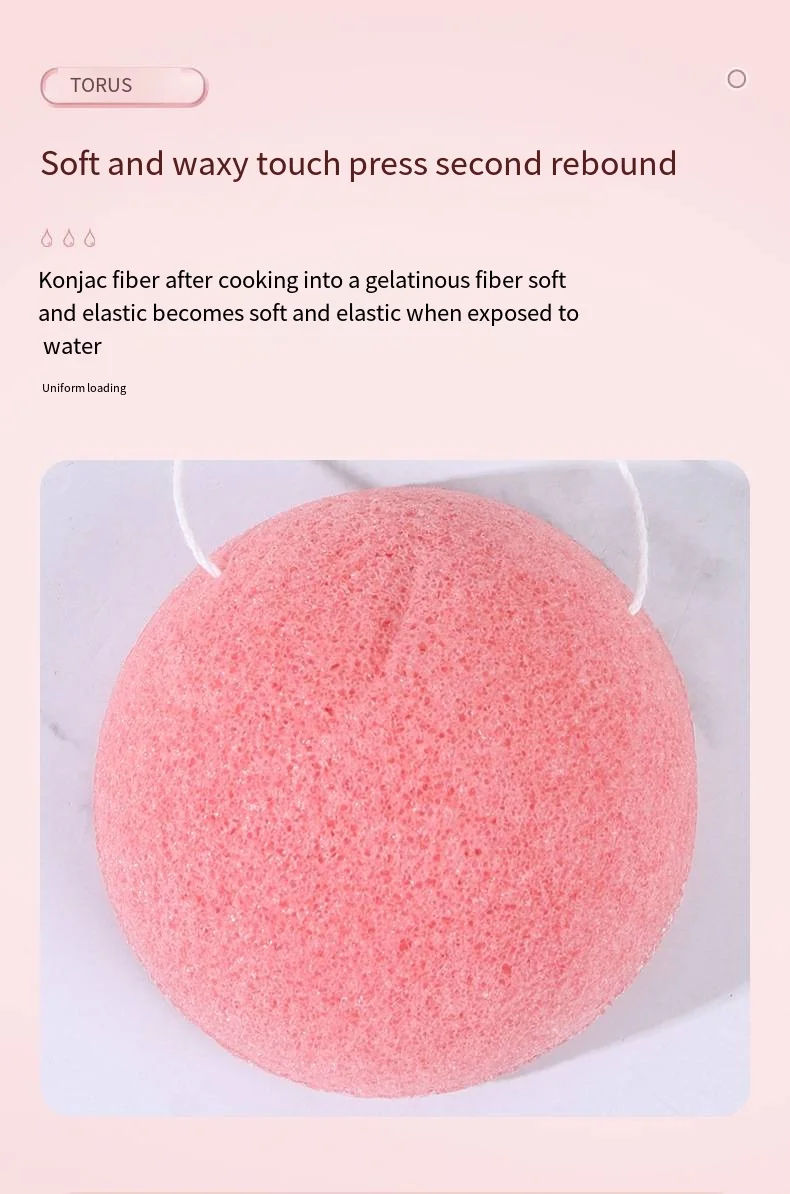Wholesale 100% Natural Organic Facial And Shower Japan Konjac Sponge For Face Cleansing With Different Shape And Colors