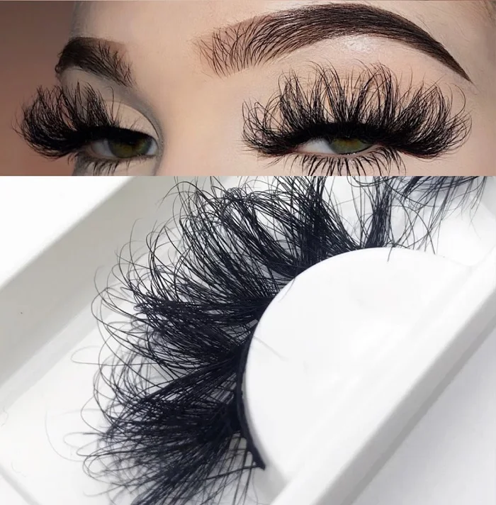 New Arrival Private Label Mink Eyelash Siberian Real 3D Mink Strip Eyelashes Vendor With Custom Packaging Box