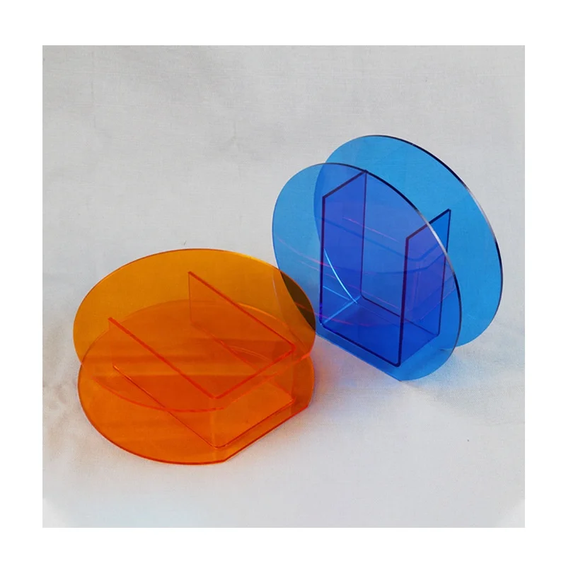 Color acrylic vases, transparent vases in geometric modeling, tabletop decoration mirror flower arranger