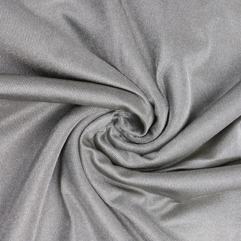 Antimicrobial 4-way stretch anti-radiation emf shield spandex silver coated conductive fabric for clothing