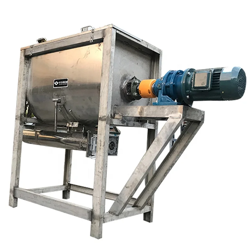 Industrial powder mixer machine dry powder ribbon mixer horizontal made in China