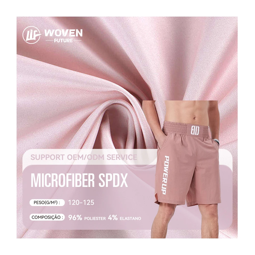 Shaoxing WovenFuture 100d четырехсторонний полиэфирный плоский оптом moletom cor solida tecido спортивные комплекты спандекс ткань licra