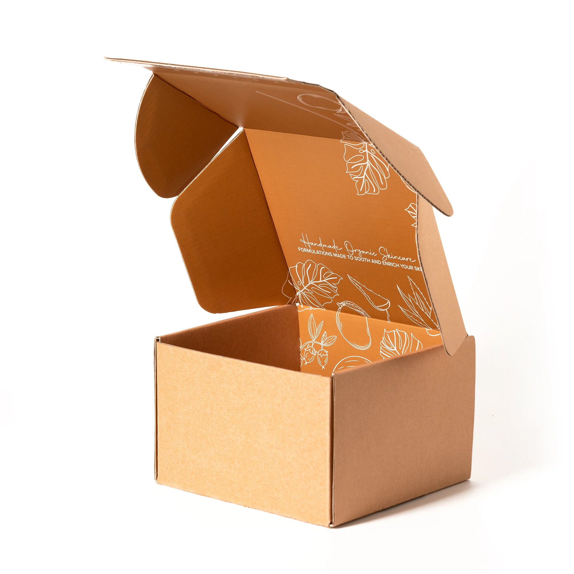 double layer flexo printing disposable packaging custom logo corrugated shipping shoe box with tear strip