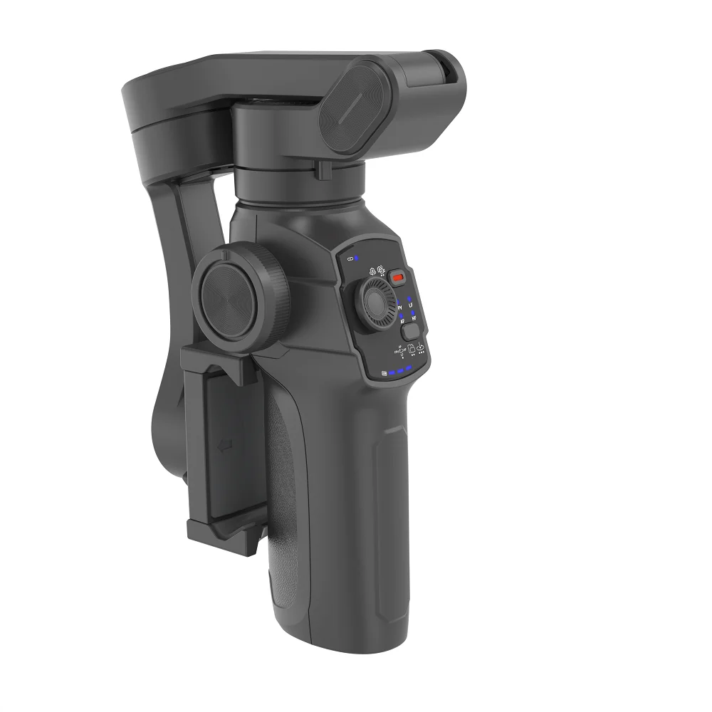 Battery replaceable foldable gimbal stabilizer for mobile phone supports AI tracking