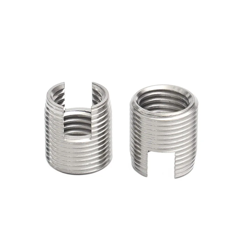 Carbon Steel Locking ensat threaded bushing Stainless Steel Slotted Self Tapping Thread Insert For Thread Repair
