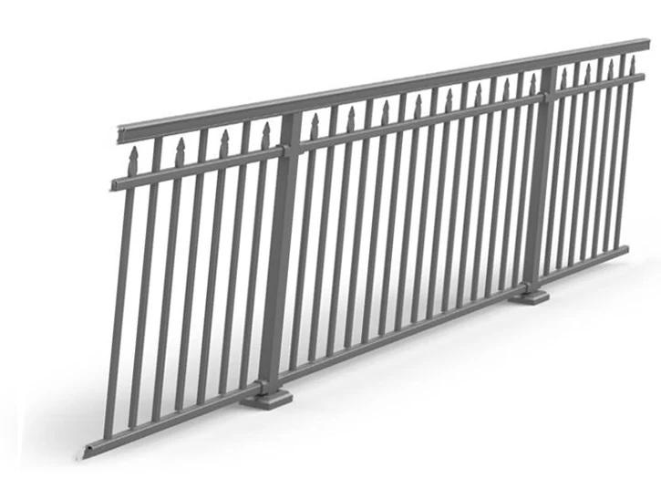 Horizontal outdoor metal 4foot system design aluminium railing fences