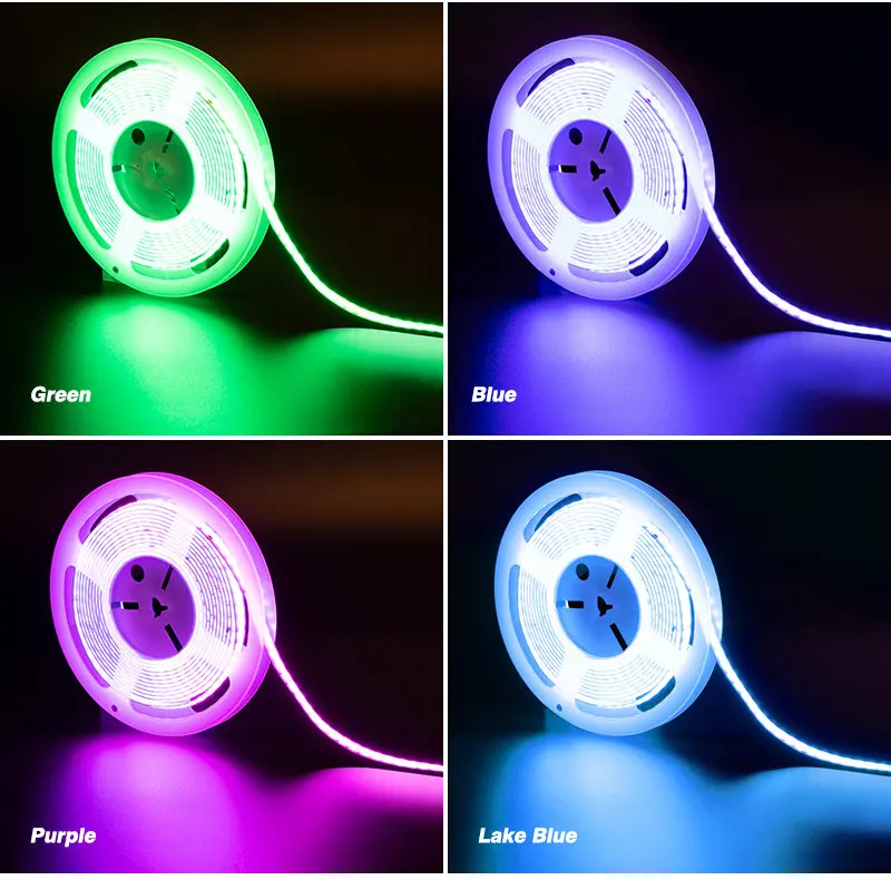 CCT zigbee RGB RGBW cob led strip light 24v 12V outdoor led strip light flexible waterproof led light strip with remote control