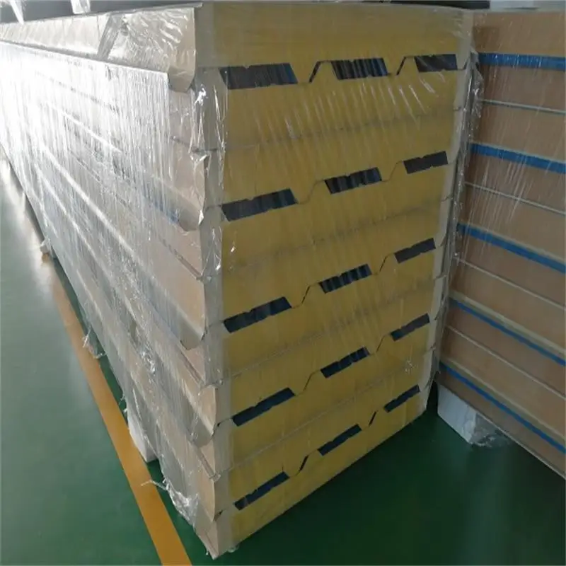 Factory price Fire rated  Building Material  rock wool Sandwich Panel