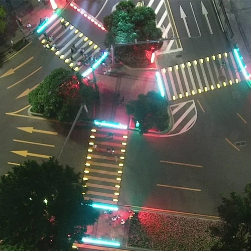 Pelican Zebra Crossing Solar Wireless Crosswalk Pedestrian Push Button LED Traffic Signal Light System