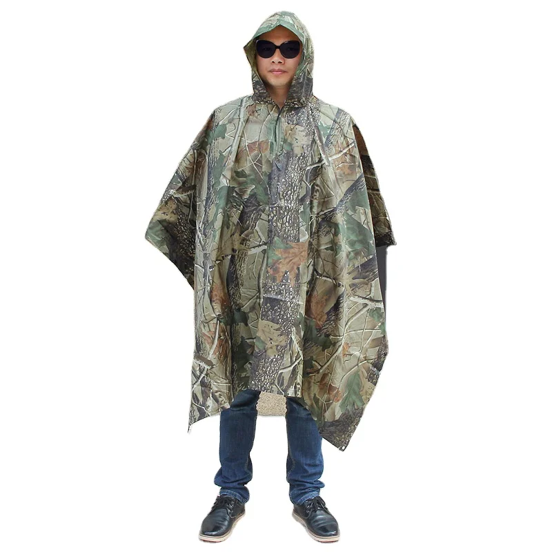 Wholesale Waterproof Polyester Taffeta Multifunction Square Rain Poncho