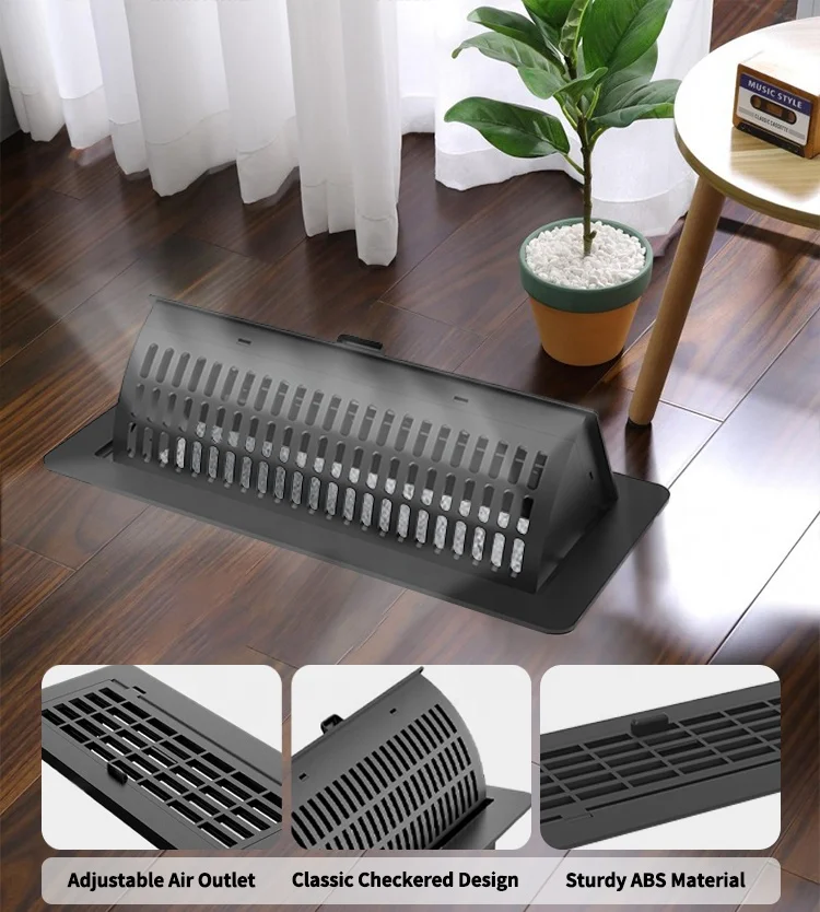 2 Packs Floor Vent Covers Rectangle Air Vent Floor Register Vent Deflectors for Home